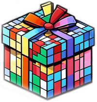 Colorful gift box image