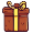brown gift box icon #1
