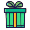 green gift box icon #1