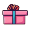 pink gift box icon #2