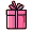 pink gift box icon #3