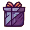 purple gift box icon #2