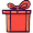 red gift box icon #3