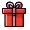 red gift box icon #4