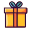 yellow gift box icon #3