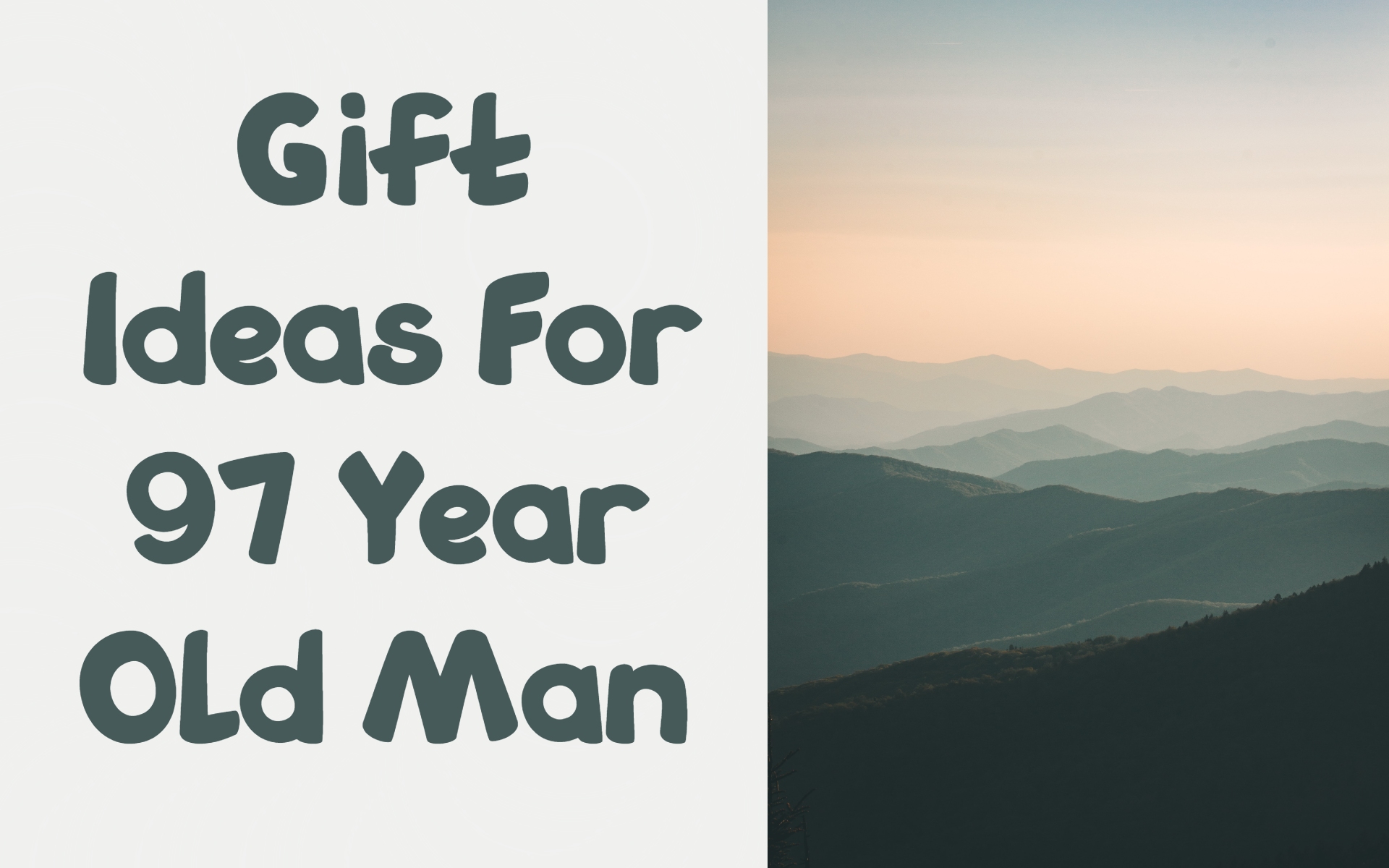 Cover image of gift ideas for 97-year-old man by Giftsedge
