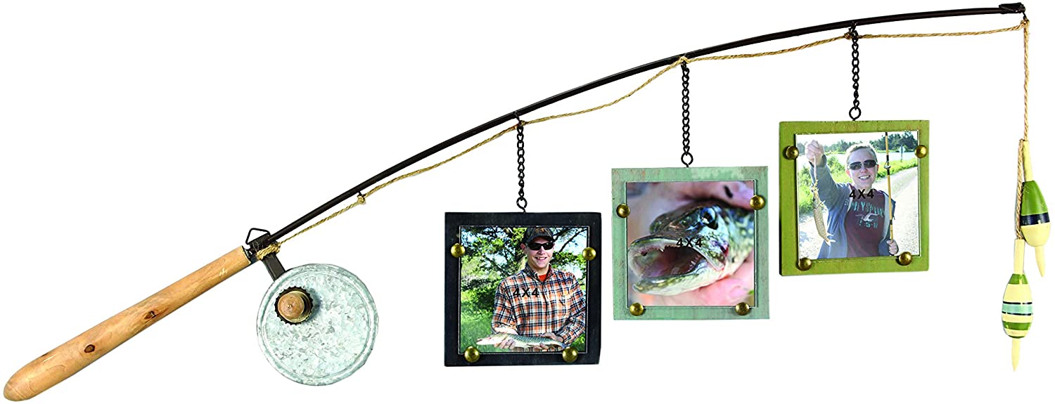 Image of Wood Fishing Pole Picture Frame